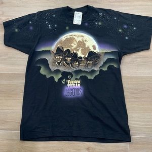 Vintage Texas legends, painted T-shirt, large